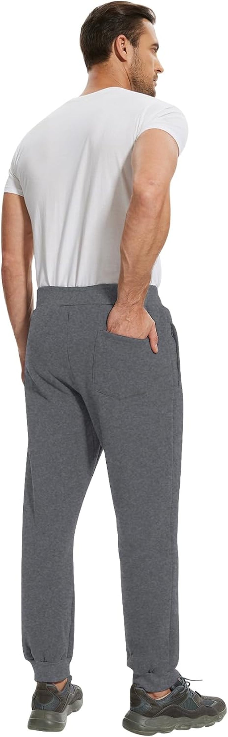 Fleece Joggers Pants for Men Winter Active Running Sherpa Lined Sweatpants