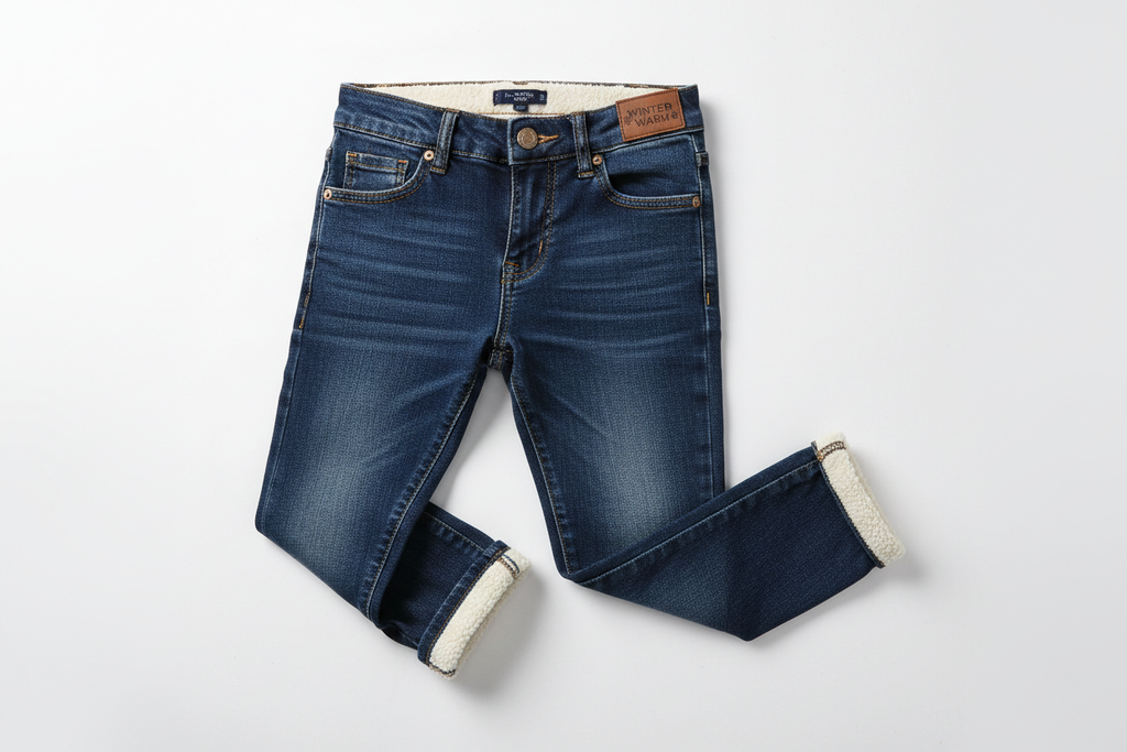Boy'S Fleece Lined Skinny Fit Jeans