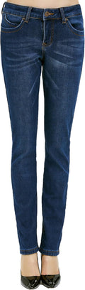 -Fleece-Lined-Jeans-Women-Winter Jeans Warm Pants Thermal Denim Jeggings Slim Fit Mid Rise Stretch